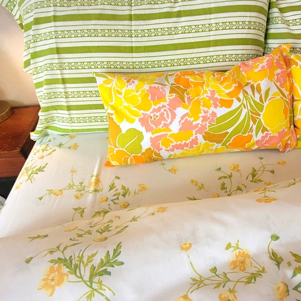 VINTAGE DBL Sz Bedding Curation 4 Pcs - Picture 8 of 13
